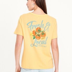Old Navy Fresh & Local Yellow Tee